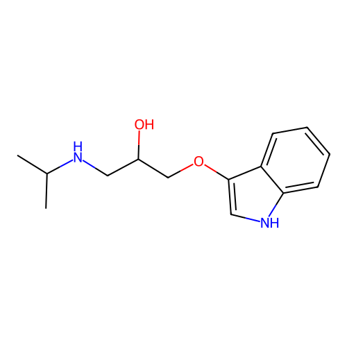 2-Propanol, 1-[(1H-indol-3-yl)oxy]-3-[(1-methylethyl)amino]- structure