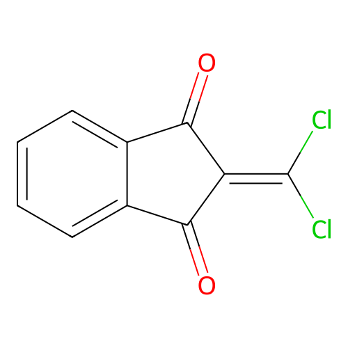 2-(Dichloromethylidene)indene-1,3-dione structure