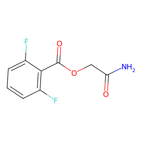 (Aminocarbonyl)Methyl 2,6-Difluorobenzoate structure