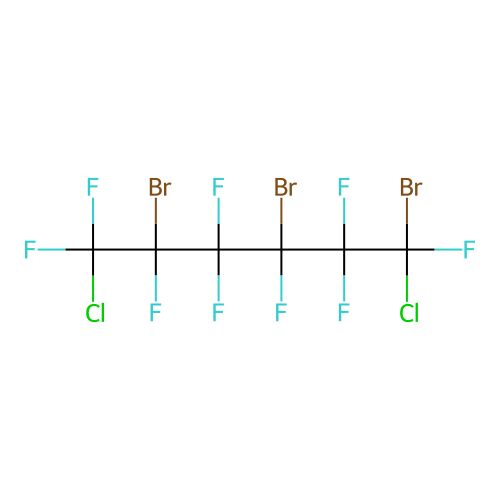1,3,5-Tribromo-1,6-dichlorononafluorohexane structure