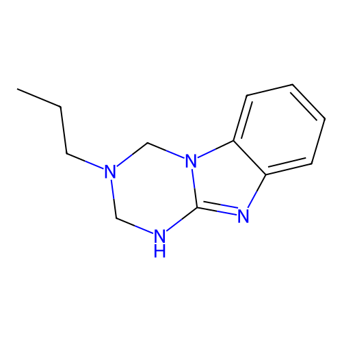 3-Propyl-1,2,3,4-tetrahydro[1,3,5]triazino[1,2-a]benzimidazole structure