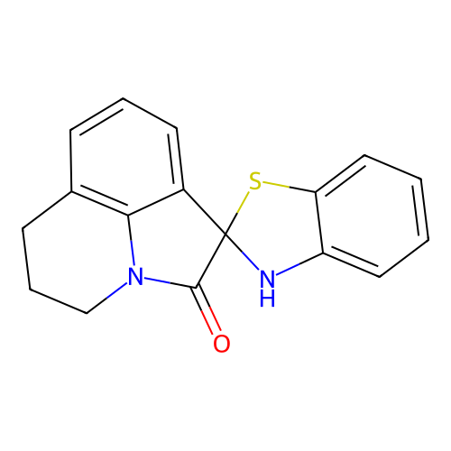 5',6'-dihydro-3H,4'H-spiro[1,3-benzothiazole-2,1'-pyrrolo[3,2,1-ij]quinolin]-2'-one structure