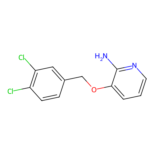 3-((3,4-Dichlorobenzyl)oxy)pyridin-2-amine structure