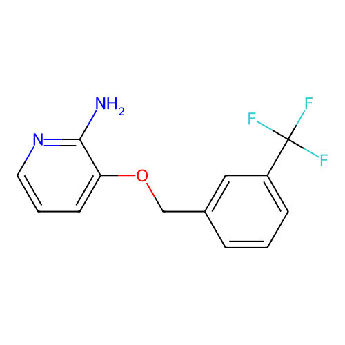 3-{[3-(Trifluoromethyl)benzyl]oxy}-2-pyridinamine structure