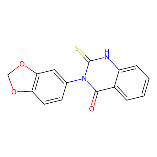 3-(1,3-benzodioxol-5-yl)-2-sulfanylidene-1H-quinazolin-4-one structure