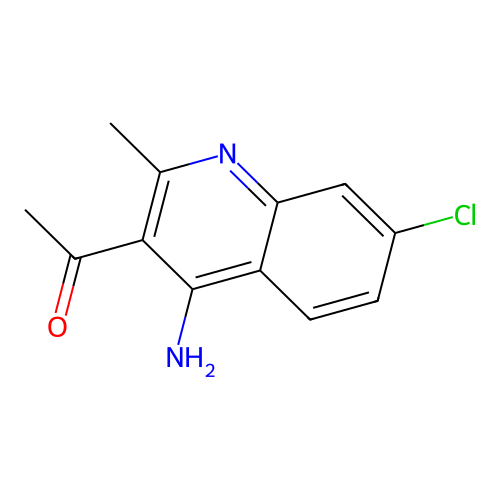 1-(4-Amino-7-chloro-2-methylquinolin-3-yl)ethanone structure