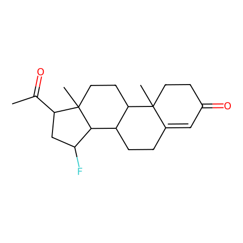 15-Fluoropregn-4-ene-3,20-dione structure