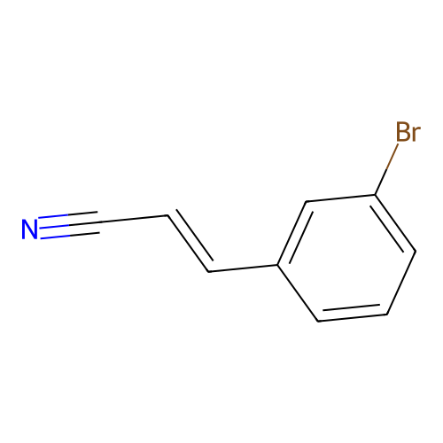 3-Bromocinnamonitrile structure