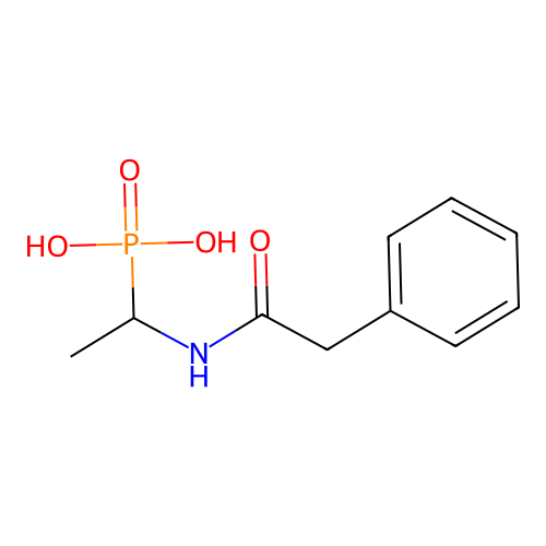 1-[(2-Phenylacetyl)amino]ethylphosphonic acid structure