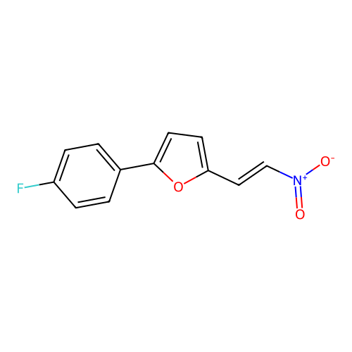2-(4-Fluorophenyl)-5-(2-nitroethenyl)furan structure