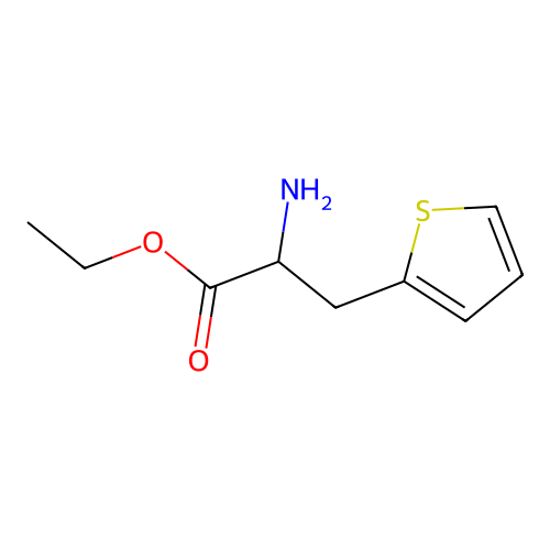 Ethyl 2-amino-3-(thiophen-2-YL)propanoate structure