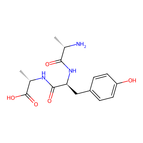 Alanyl-tyrosyl-alanine structure