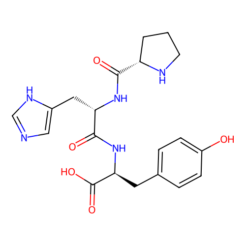 H-Pro-his-tyr-OH structure