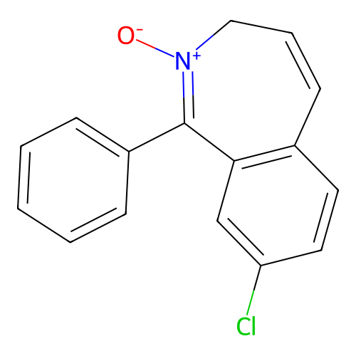 3H-2-Benzazepine, 8-chloro-1-phenyl-, 2-oxide structure