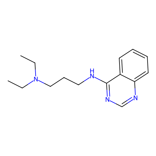 4-(3-Diethylaminopropylamino)quinazoline structure