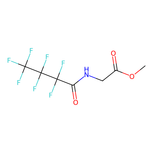 Methyl N-(2,2,3,3,4,4,4-heptafluorobutanoyl)glycinate structure