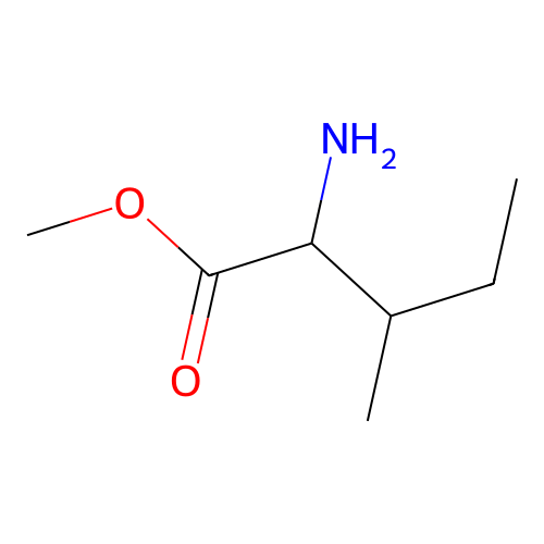 Methyl 2-amino-3-methylpentanoate structure
