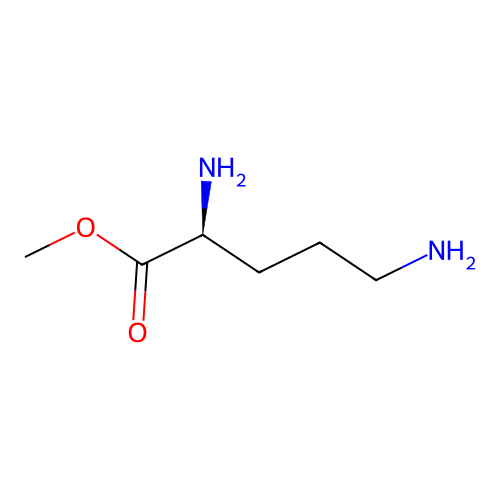 methyl (2S)-2,5-diaminopentanoate structure