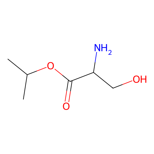 Propan-2-yl 2-amino-3-hydroxypropanoate structure