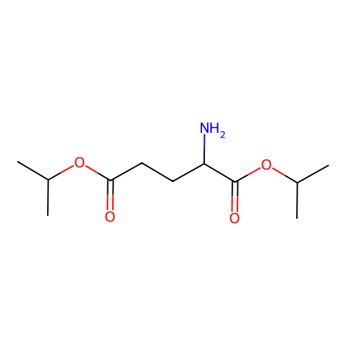 Diisopropyl 2-aminopentanedioate structure