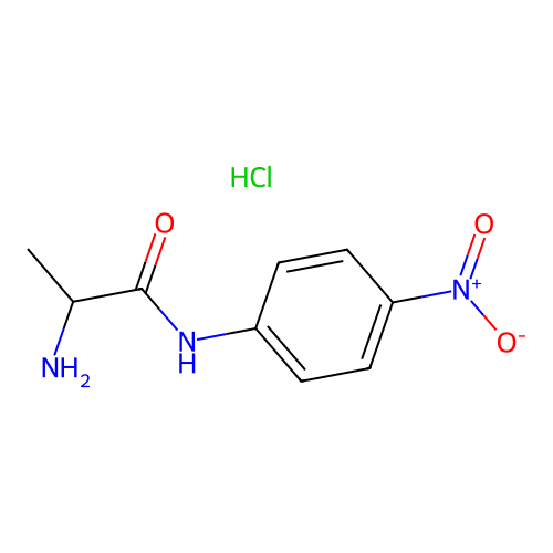 D-Alanine 4-nitroanilide hydrochloride structure