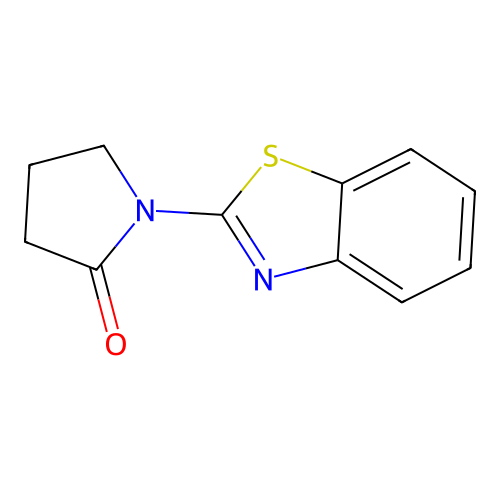 1-(1,3-Benzothiazol-2-yl)pyrrolidin-2-one structure