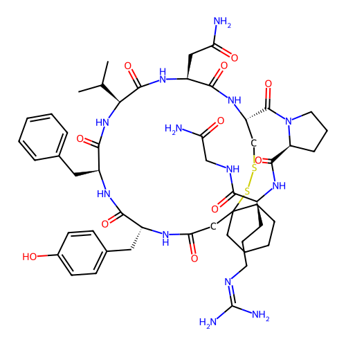 Argipressin,-(1-mercaptocyclohexaneacetic acid)(1)-Tyr(2)-Val(4)- structure