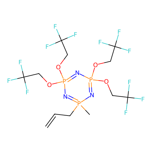 2-methyl-2-prop-2-enyl-4,4,6,6-tetrakis(2,2,2-trifluoroethox structure