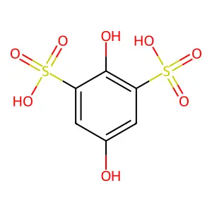 2,5-二羟基苯-1,3-二磺酸 structure
