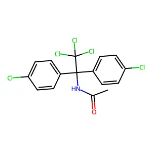 N-[2,2,2-trichloro-1,1-bis(4-chlorophenyl)ethyl]acetamide structure
