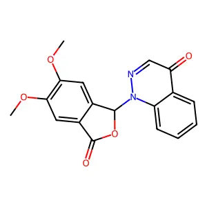 1-(5,6-Dimethoxy-3-oxo-1,3-dihydro-2-benzofuran-1-yl)cinnolin-4(1H)-one structure