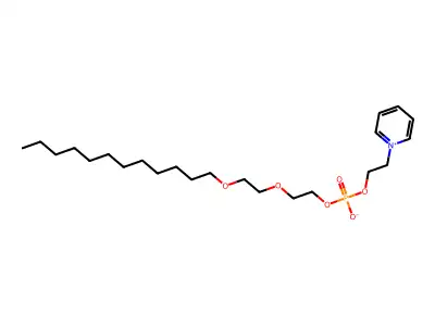 1-(4-Oxo-3,4-dihydropyridinium-1-yl)-3,5,8,11-tetraoxa-4-phosphatricosan-4-olate structure