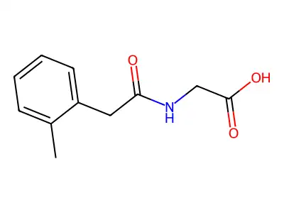 2-[[2-(2-methylphenyl)acetyl]amino]acetic Acid structure