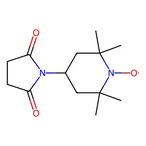 4-(2,5-Dioxo-1-pyrrolidinyl)-2,2,6,6-tetramethyl-1-piperidinyloxy structure