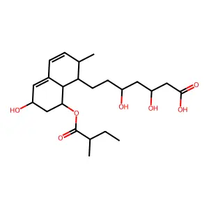 普伐他汀 structure