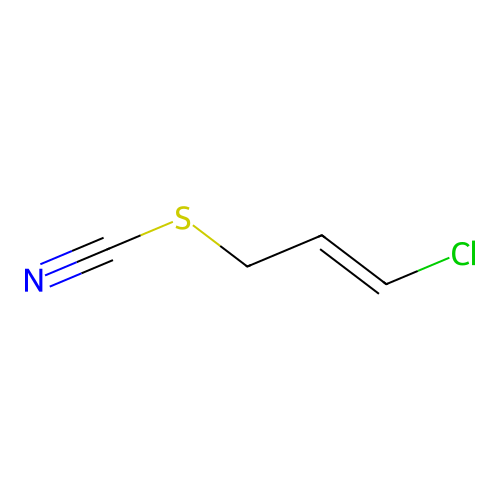 Thiocyanic acid, 3-chloroallyl ester structure