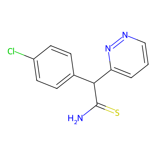 3-Pyridazineethanethioamide, alpha-(4-chlorophenyl)- structure
