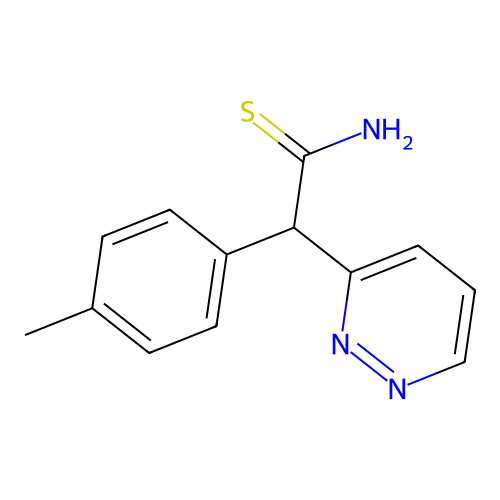 2-(4-Methylphenyl)-2-(pyridazin-3-yl)ethanimidothioic acid structure