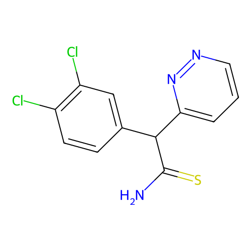 2-(3,4-Dichlorophenyl)-2-(pyridazin-3-yl)ethanimidothioic acid structure