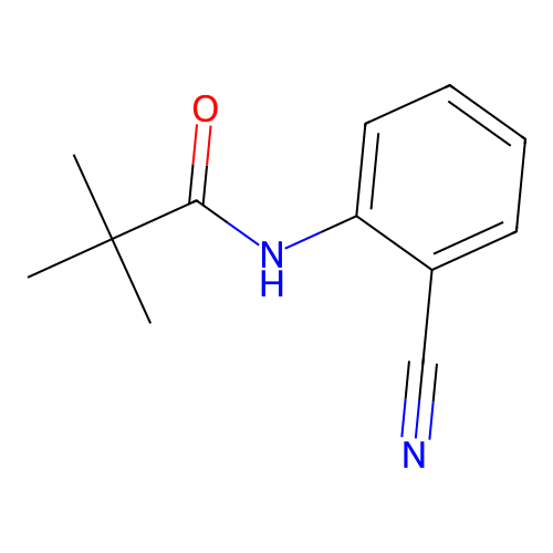 2'-Cyano-2,2-dimethylpropionanilide structure