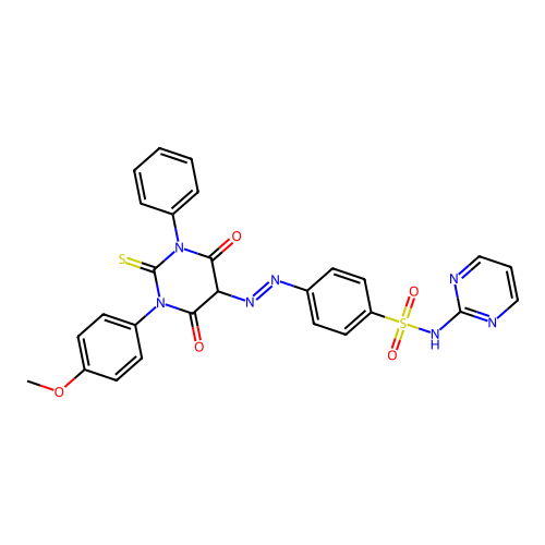 4-[[1-(4-methoxyphenyl)-4,6-dioxo-3-phenyl-2-sulfanylidene-1 structure