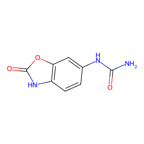 Urea, (2,3-dihydro-2-oxo-6-benzoxazolyl)- structure