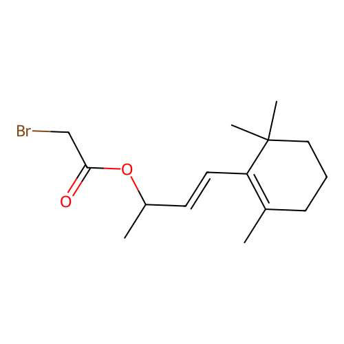 beta-Ionylbromoacetate structure