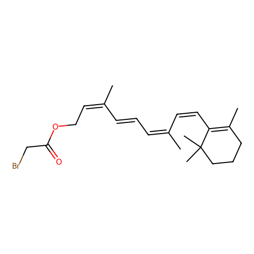 Retinyl bromoacetate structure