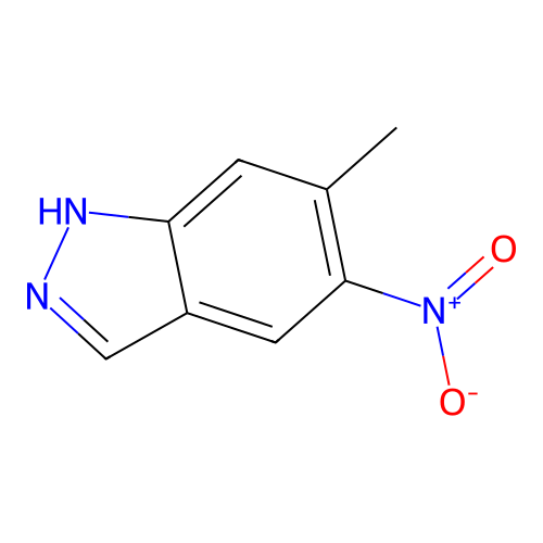 6-Methyl-5-nitro-1H-indazole structure