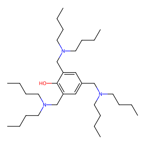 2,4,6-Tris[(dibutylamino)methyl]phenol structure