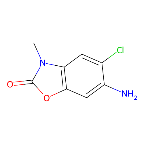 6-Amino-5-chloro-3-methyl-1,3-benzoxazol-2(3H)-one structure