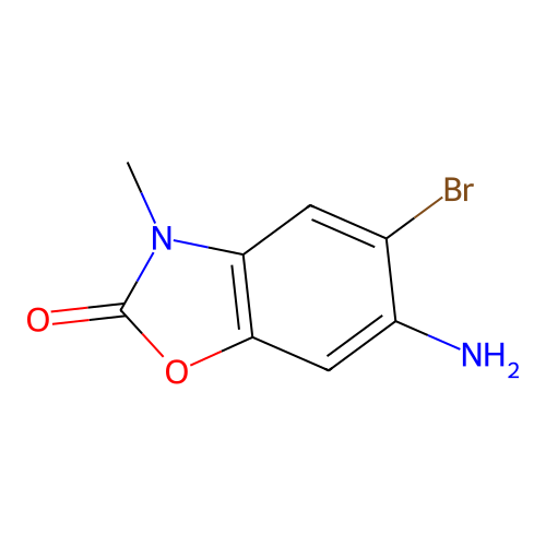 6-Amino-5-bromo-3-methyl-1,3-benzoxazol-2-one structure