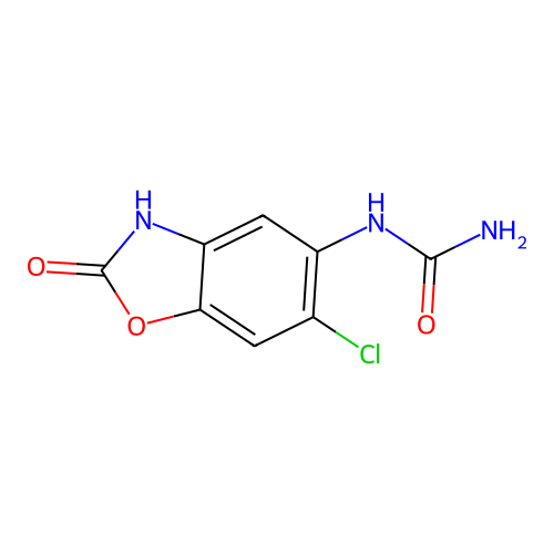 (6-chloro-2-oxo-3H-1,3-benzoxazol-5-yl)urea structure