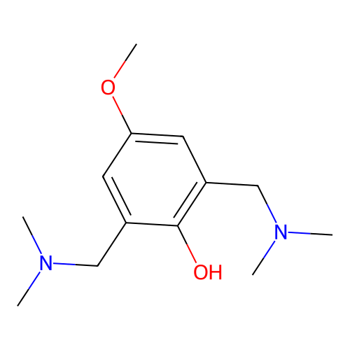 2,6-Bis((dimethylamino)methyl)-4-methoxyphenol structure